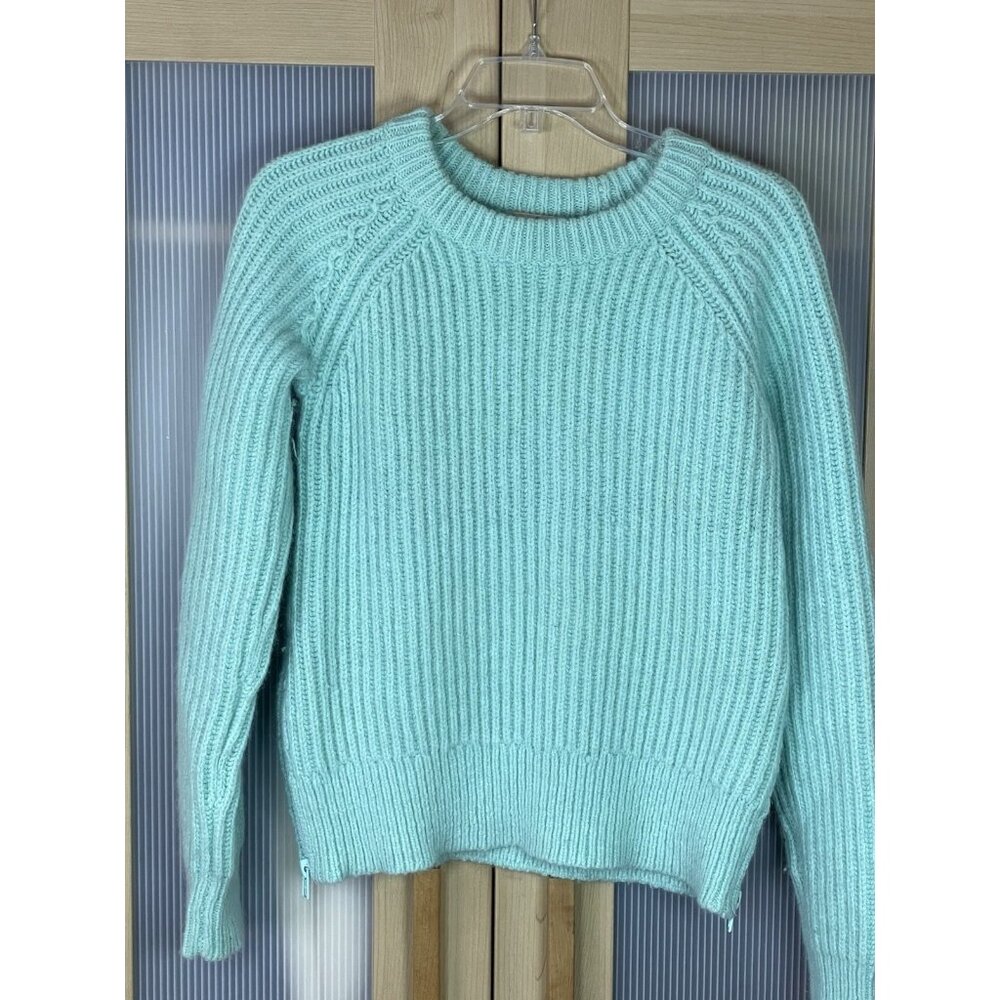 Kate Spade‎ Chunky Knit Fisherman’s Sweater Sz S Preppy Casual Blue